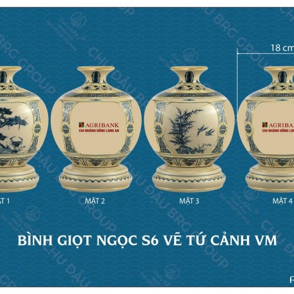 Bình Gốm Chu Đậu