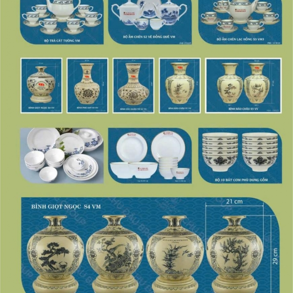 Gốm Chu Đậu các loại